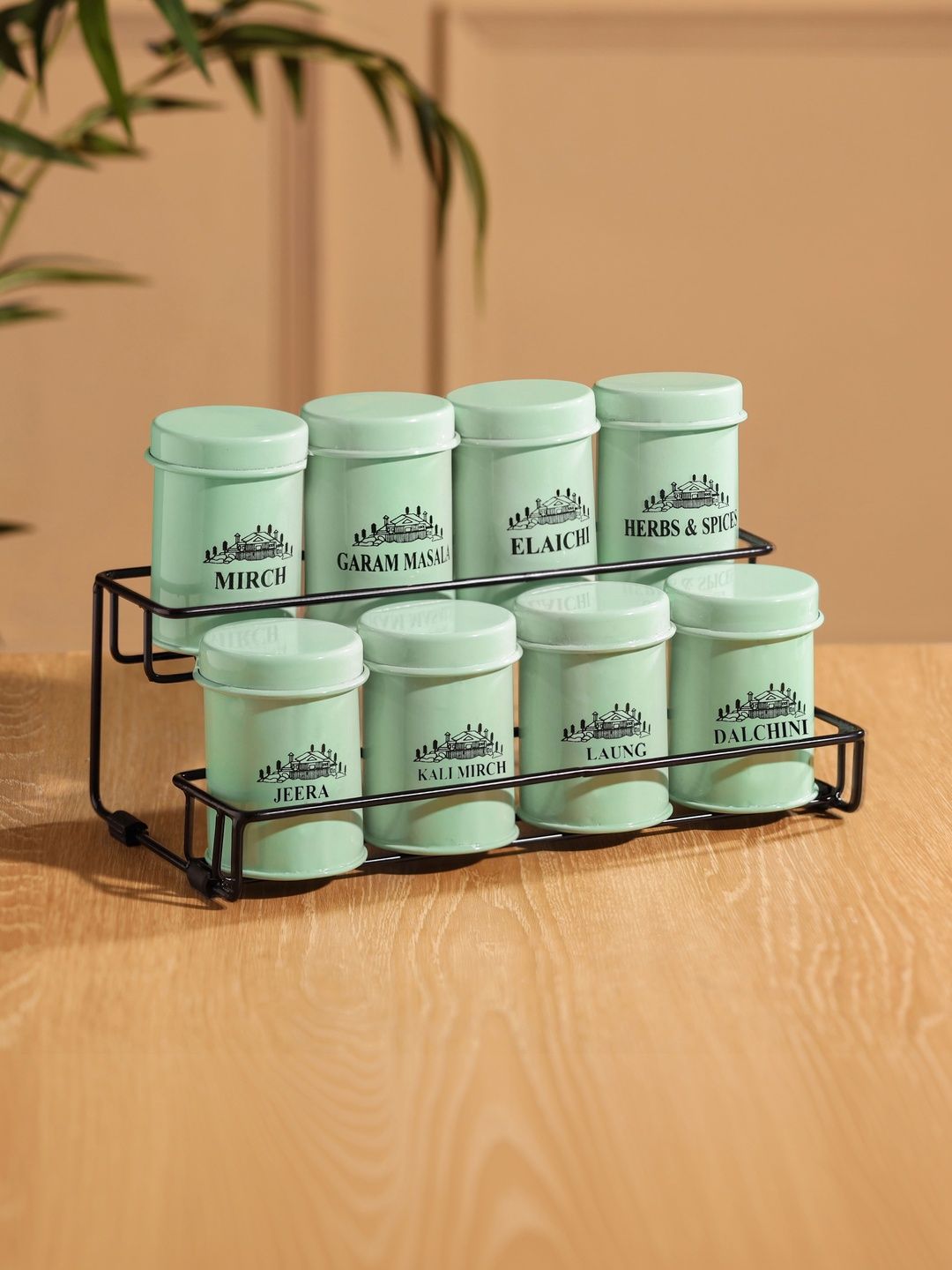 Metallure Home Green 2026 Metal Stackable Canister Container-image-37