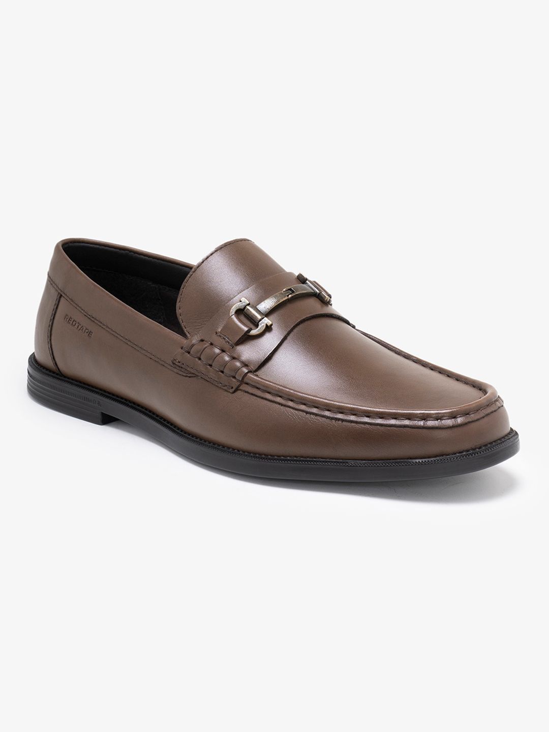 Red Tape Men Leather Square Toe Slip-On Formal Loafers-image-24