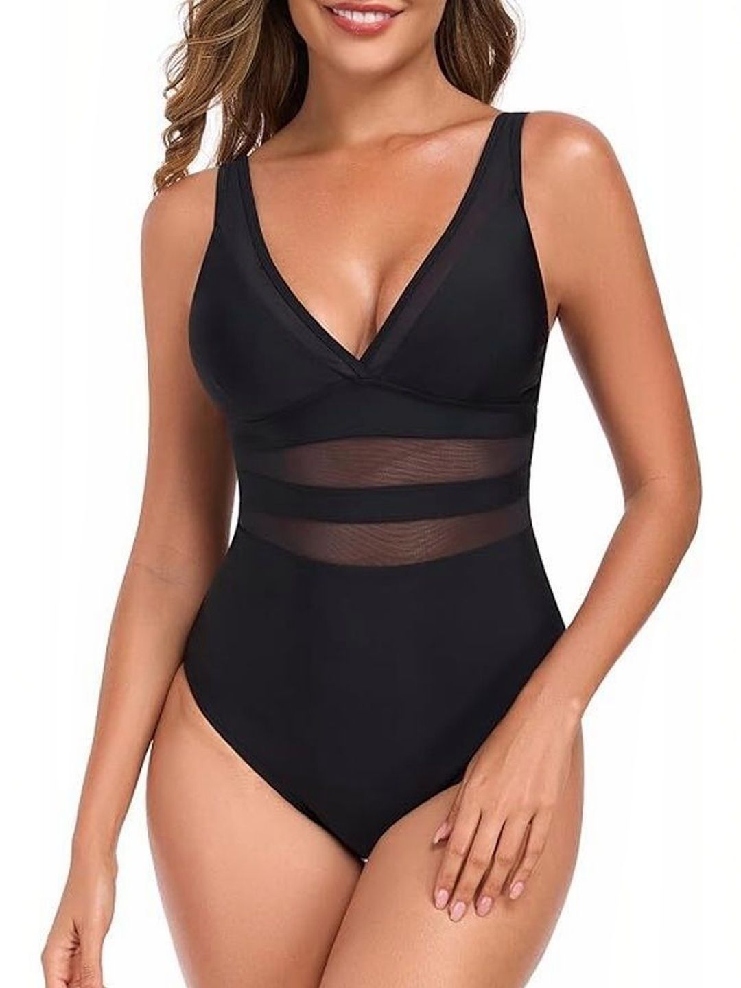 VM Collections V-Neck Bodysuit Swimwear-picture-20