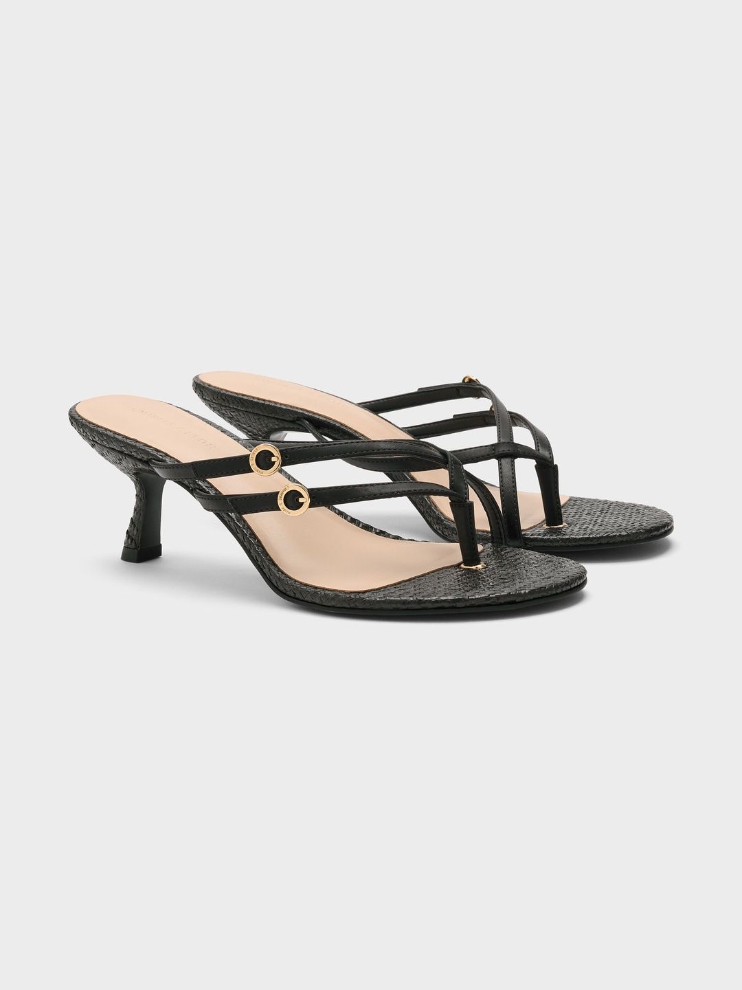 CHARLES & KEITH Crossover Toe-Ring Strappy Heels-image-8