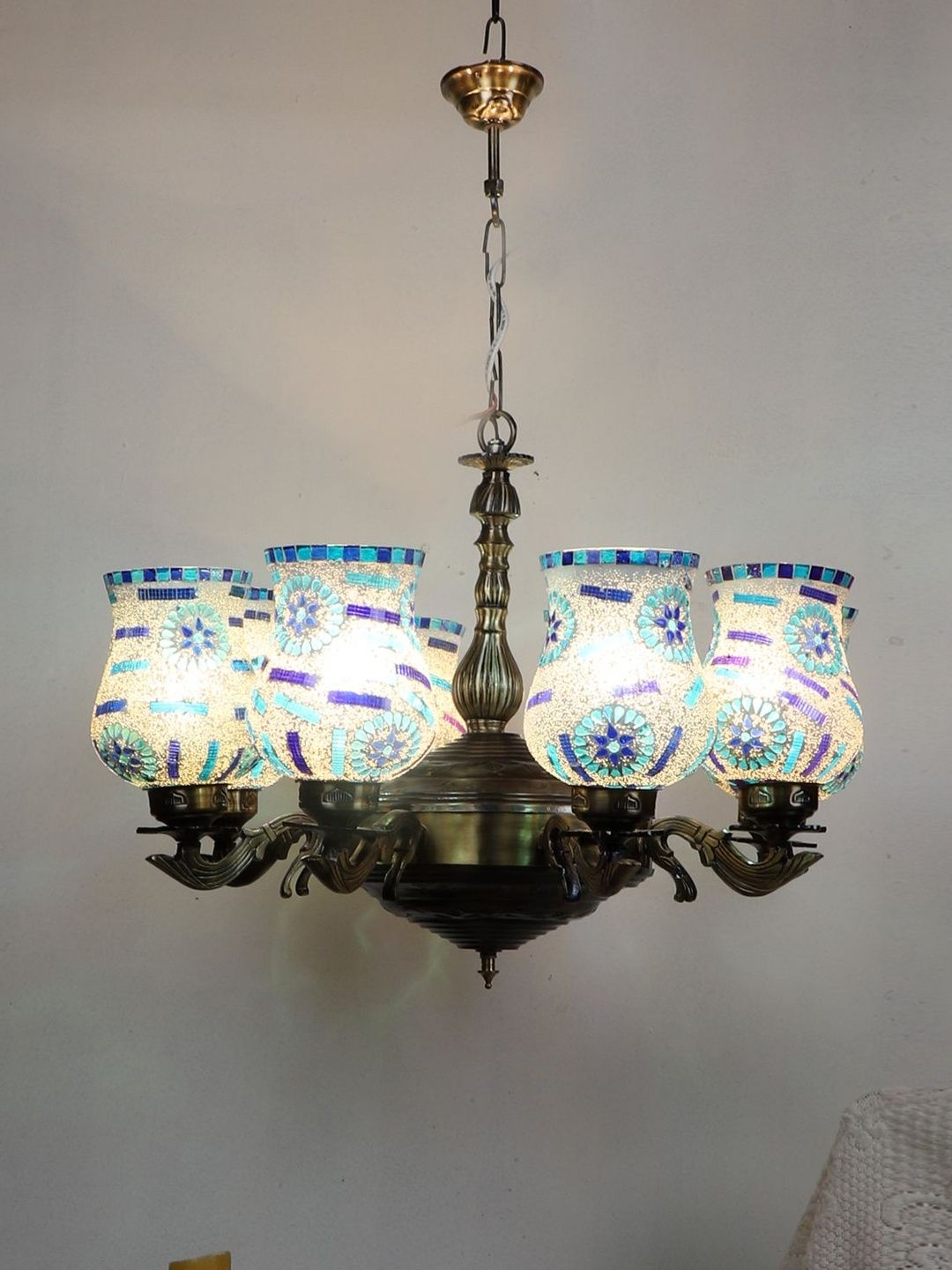 Myntra Elegant Homes Multicoloured Printed Ceiling Lamp-picture-38