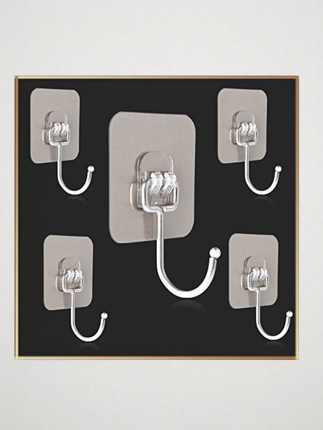 MERCEHIVE Transparent 5-Pcs Metal Hooks and Holders-picture-40