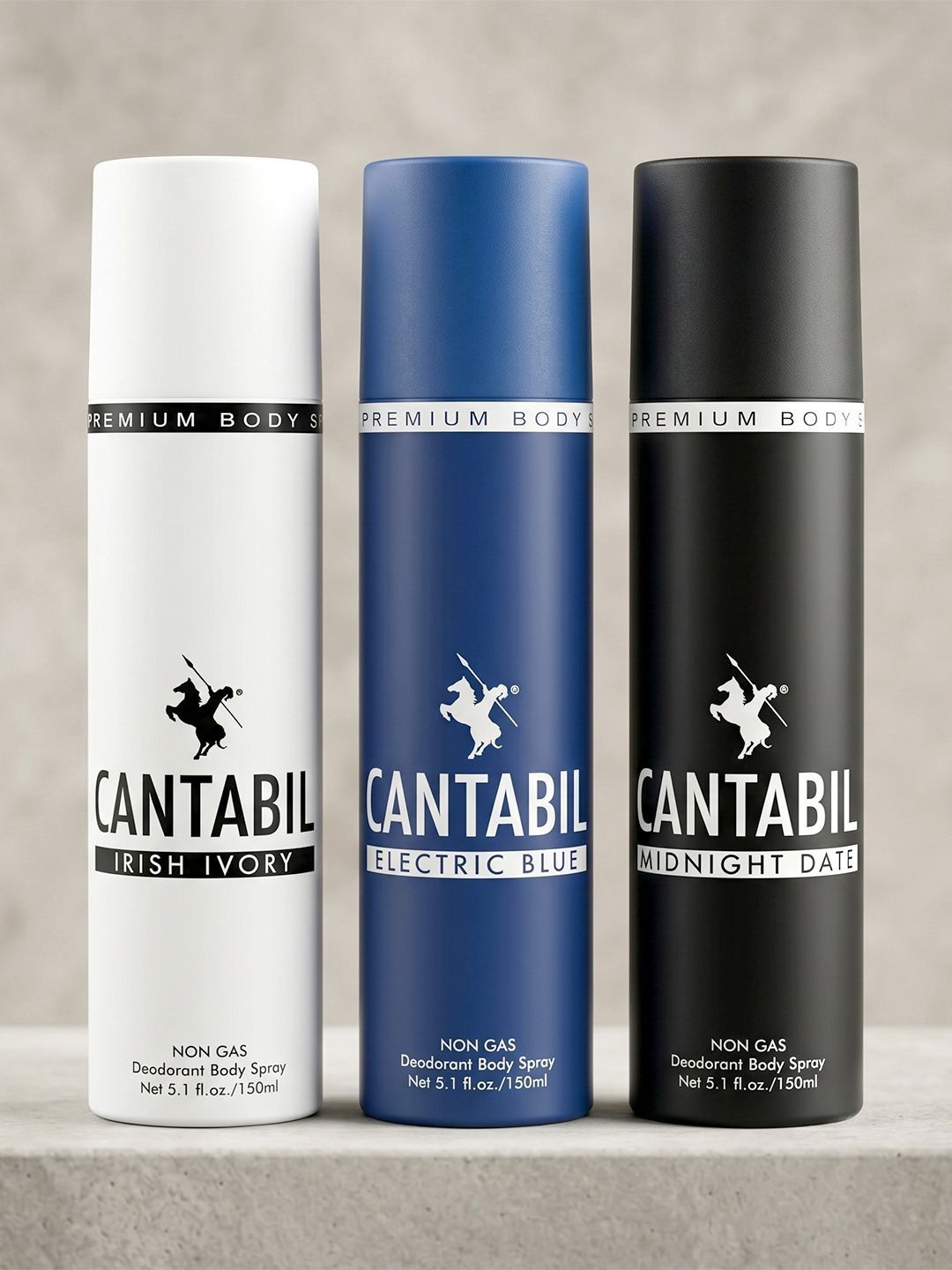 Cantabil Set Of 3 Irish Ivory Electric Blue & Midnight Date Body Spray - 150 ml Each-picture-11