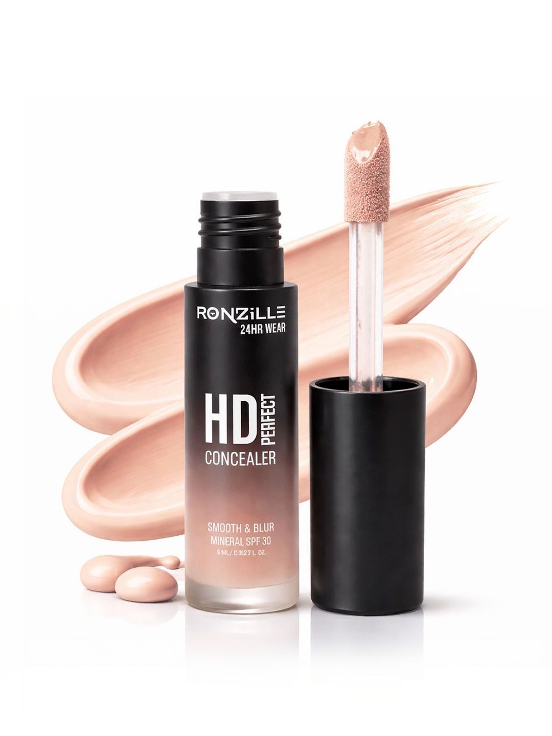 Ronzille 24HR Wear HD Perfect Concealer - 6 ml - Warm Sand 601-image-43