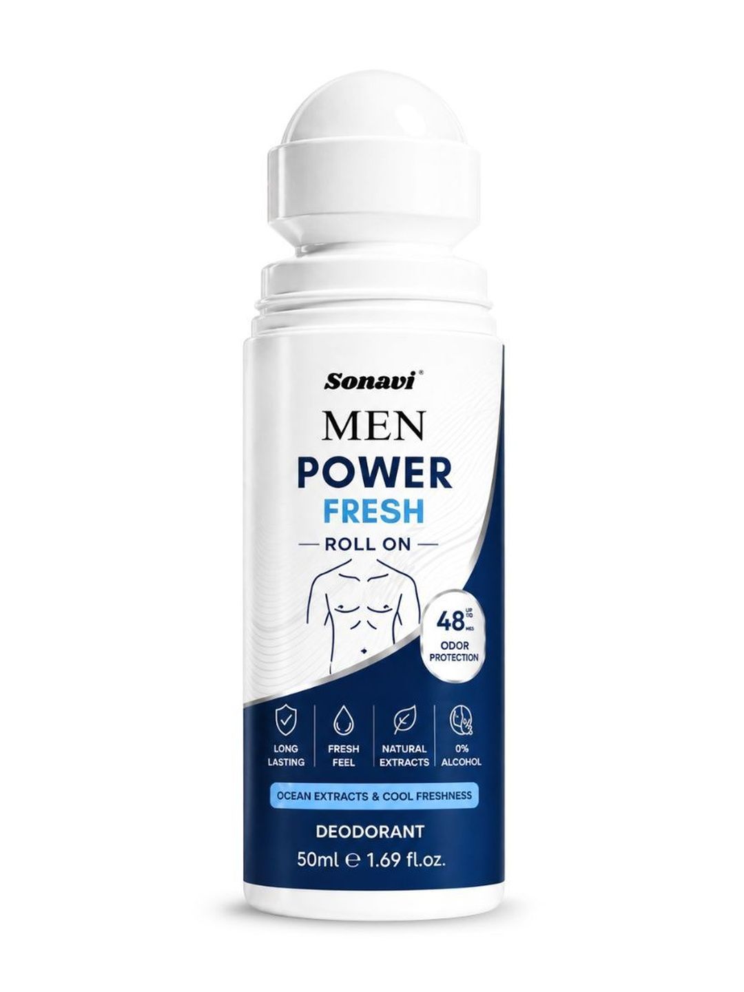 Sonavi Men's Roll On Deodorant - 50ml-picture-16