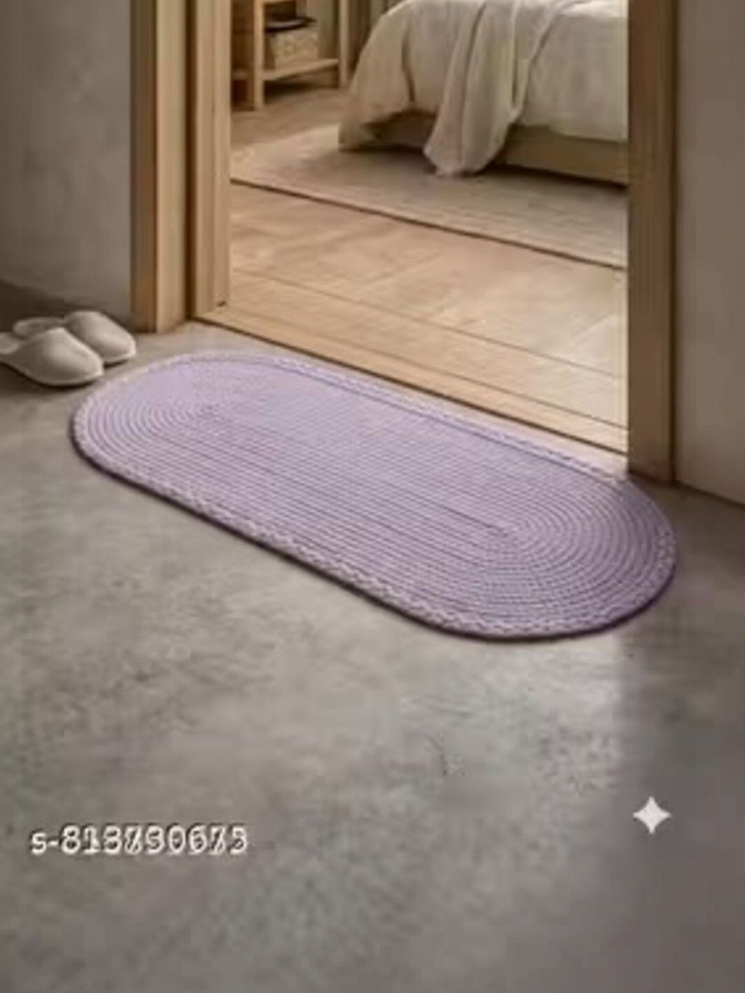 Siya Textiles Pink Patterned Anti-Skid Doormats-image-14