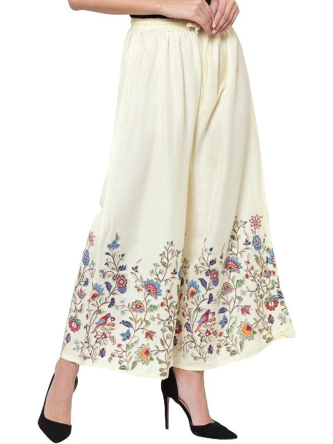 SRISARAS Women Embroidered Easy Wash Trousers-picture-46