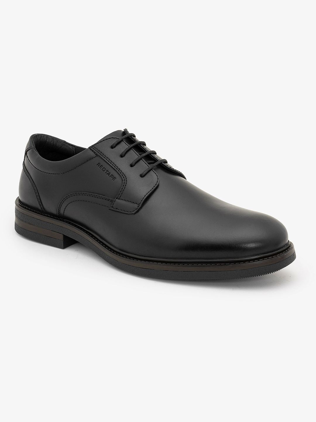 Red Tape Men Leather Round Toe Lace-Ups Derbys Formal Shoes-image-35