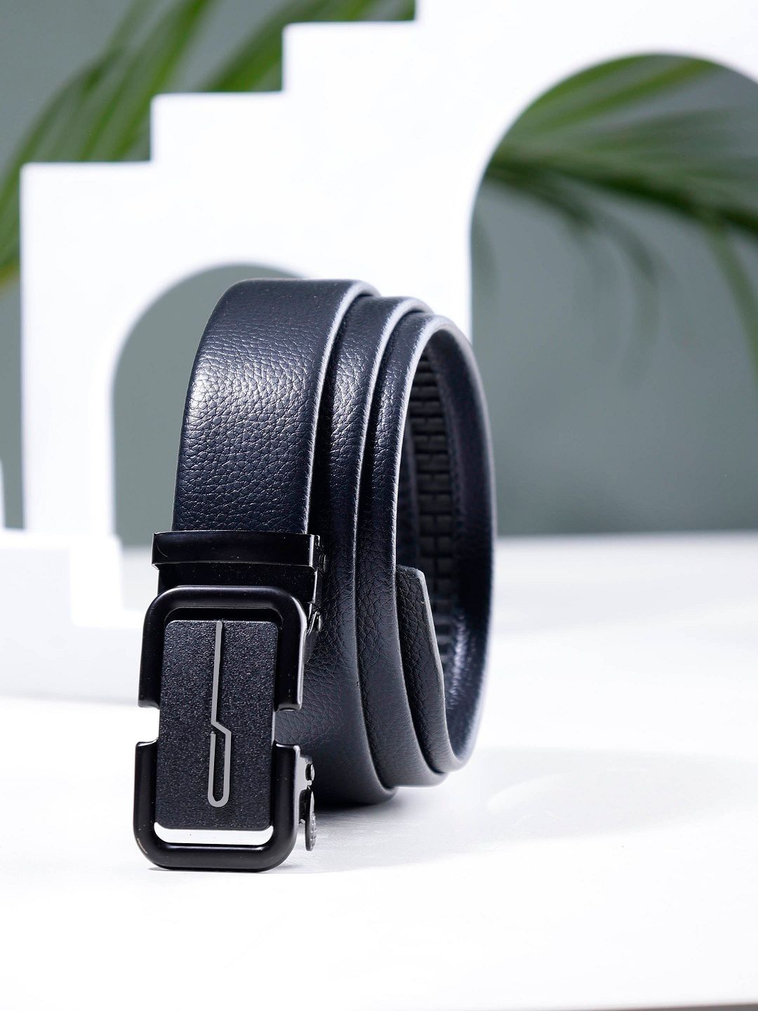 ZEVORA Men Textured Leather Formal Belt-picture-23