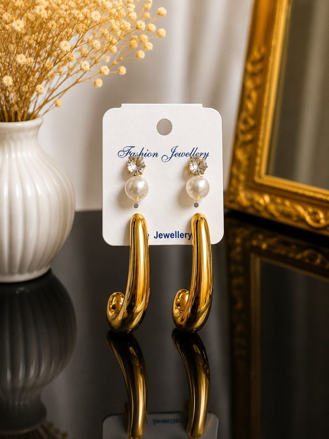 SZN Geometric Half Hoop Earrings-picture-40