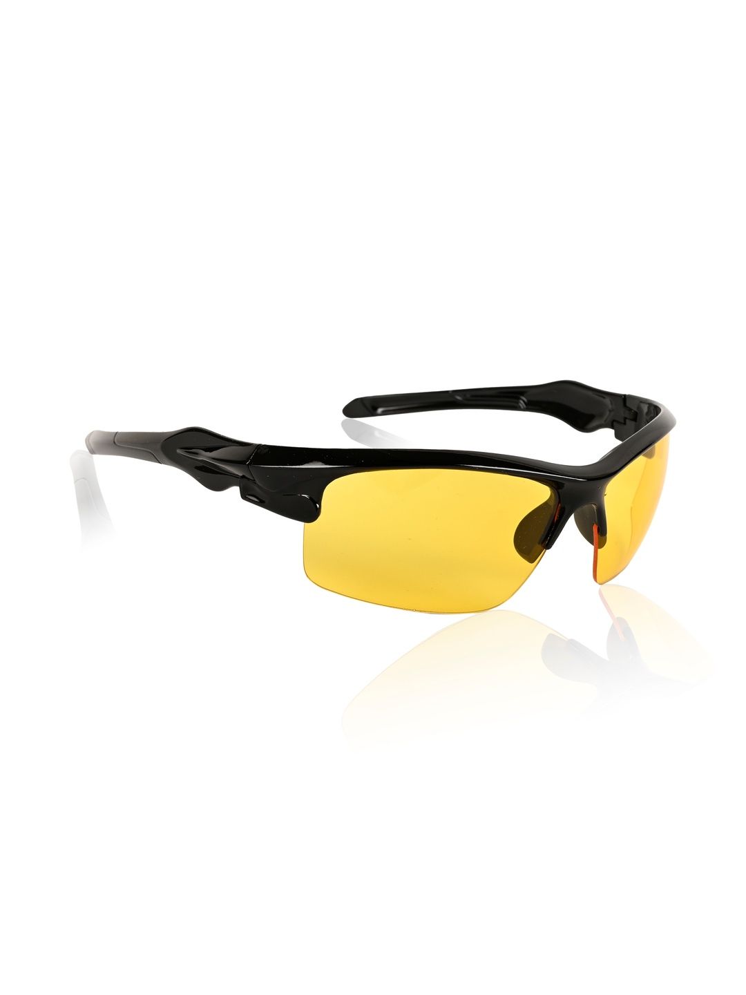 PARK LINE Men Yellow Lens & Black Sports Sunglasses with-picture-13