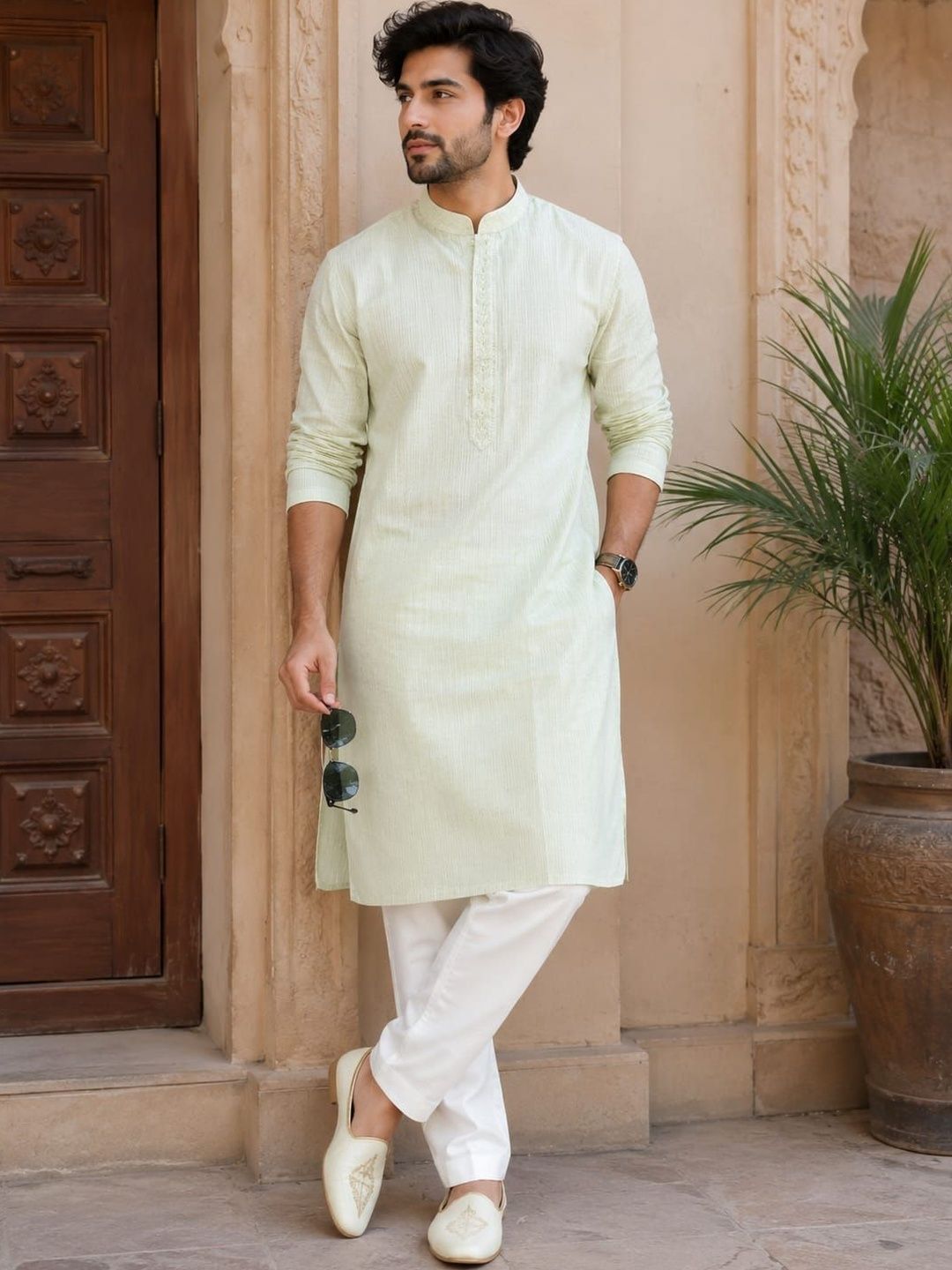 Jagdish Garments Men Thread Work Kurta-picture-46