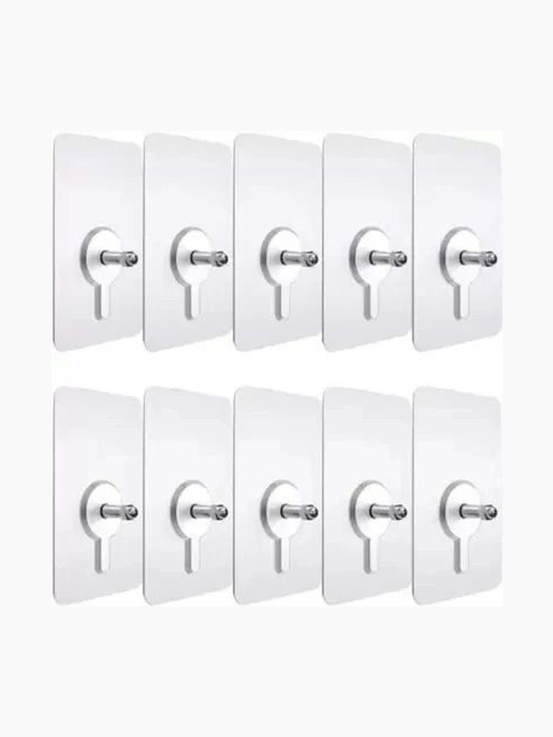 MERCEHIVE Set Of 10 Transparent Metal Hooks-picture-26