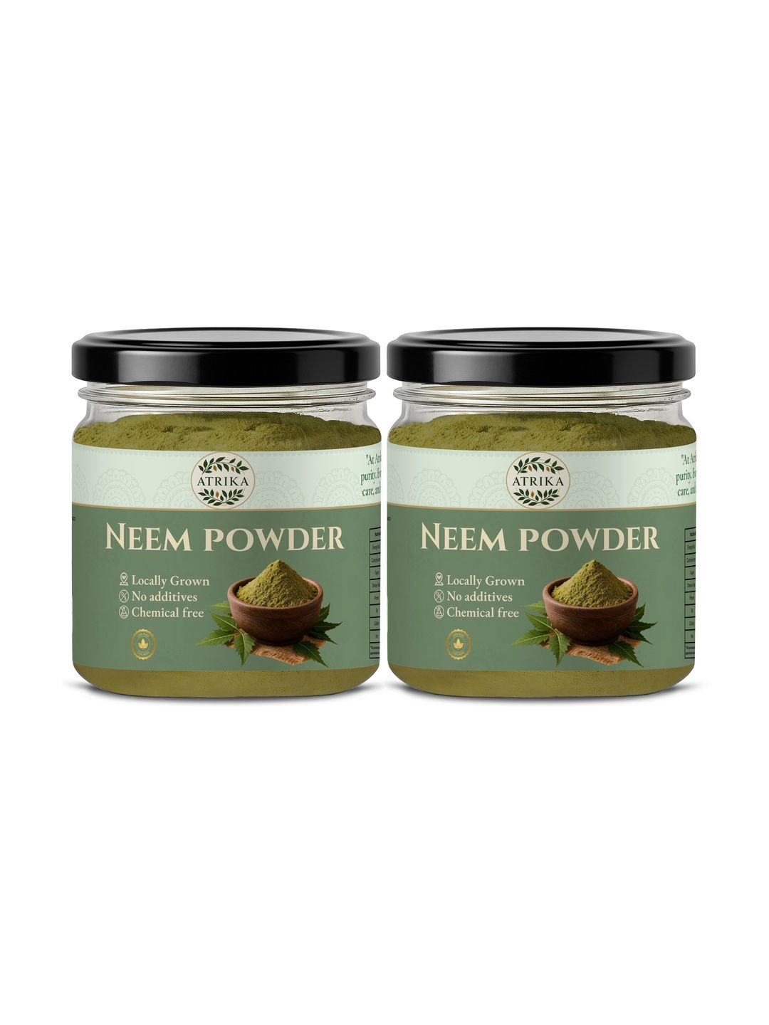 ATRIKA Set Of 2 Neem Powder - 200 g Each-image-8