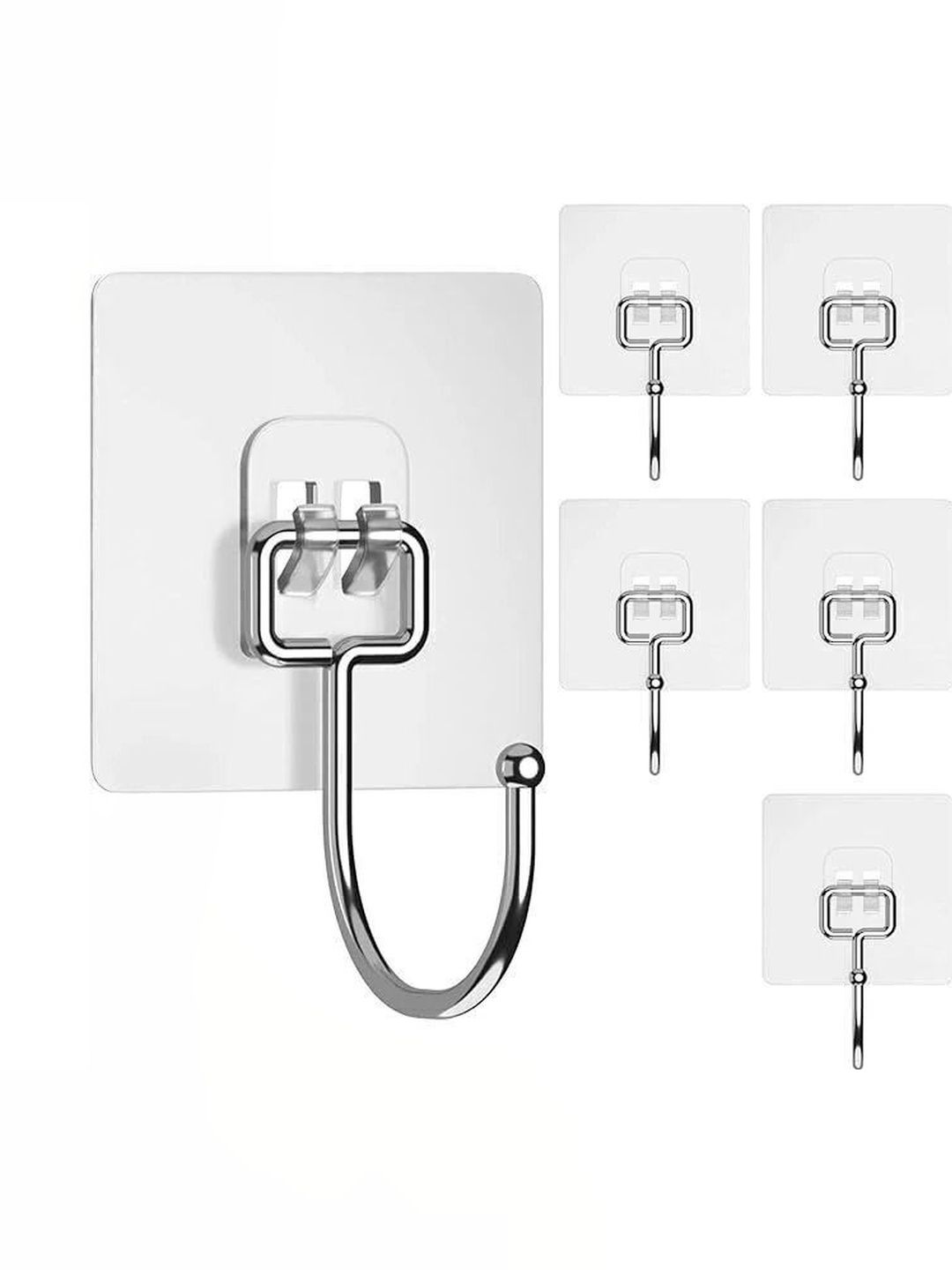 MERCEHIVE 5-Pcs Transparent Big Hook Sticker-picture-1