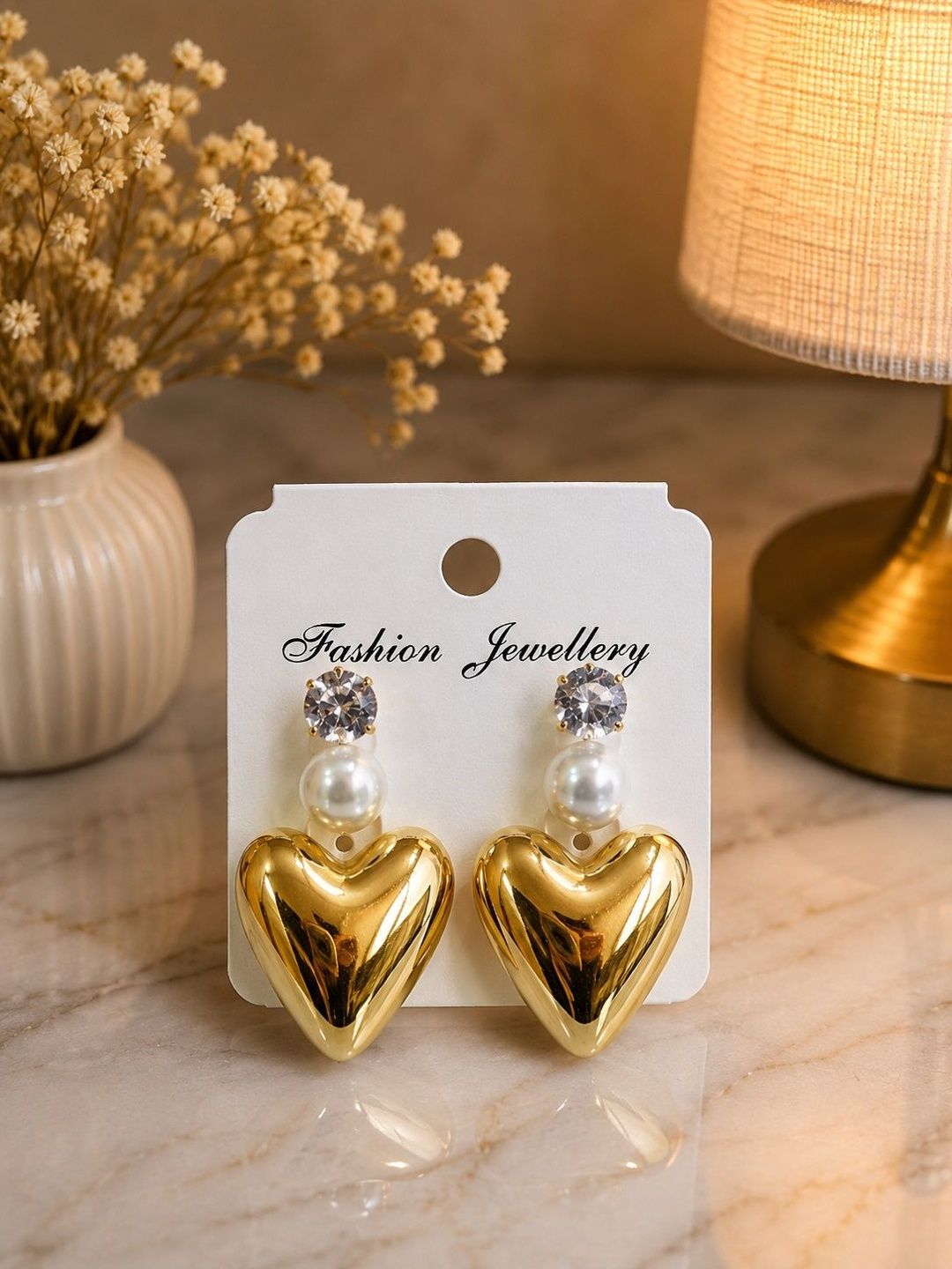 SZN Heart Shaped Drop Earrings-picture-13