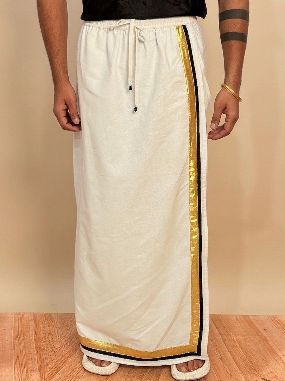 NIRMAL ONLINE Men Striped Cotton Dhoti Dhotis-picture-49