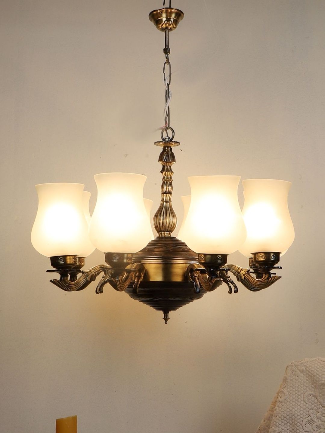 Myntra Elegant Homes White Traditional Ceiling Lamp-picture-11
