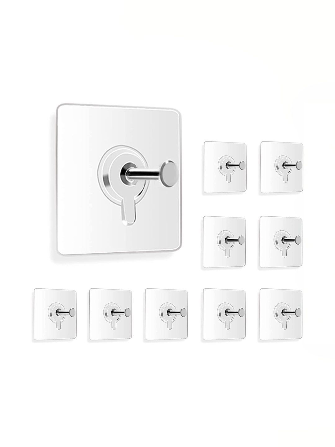 MERCEHIVE 10-Pcs Transparent Metal Hooks-picture-36