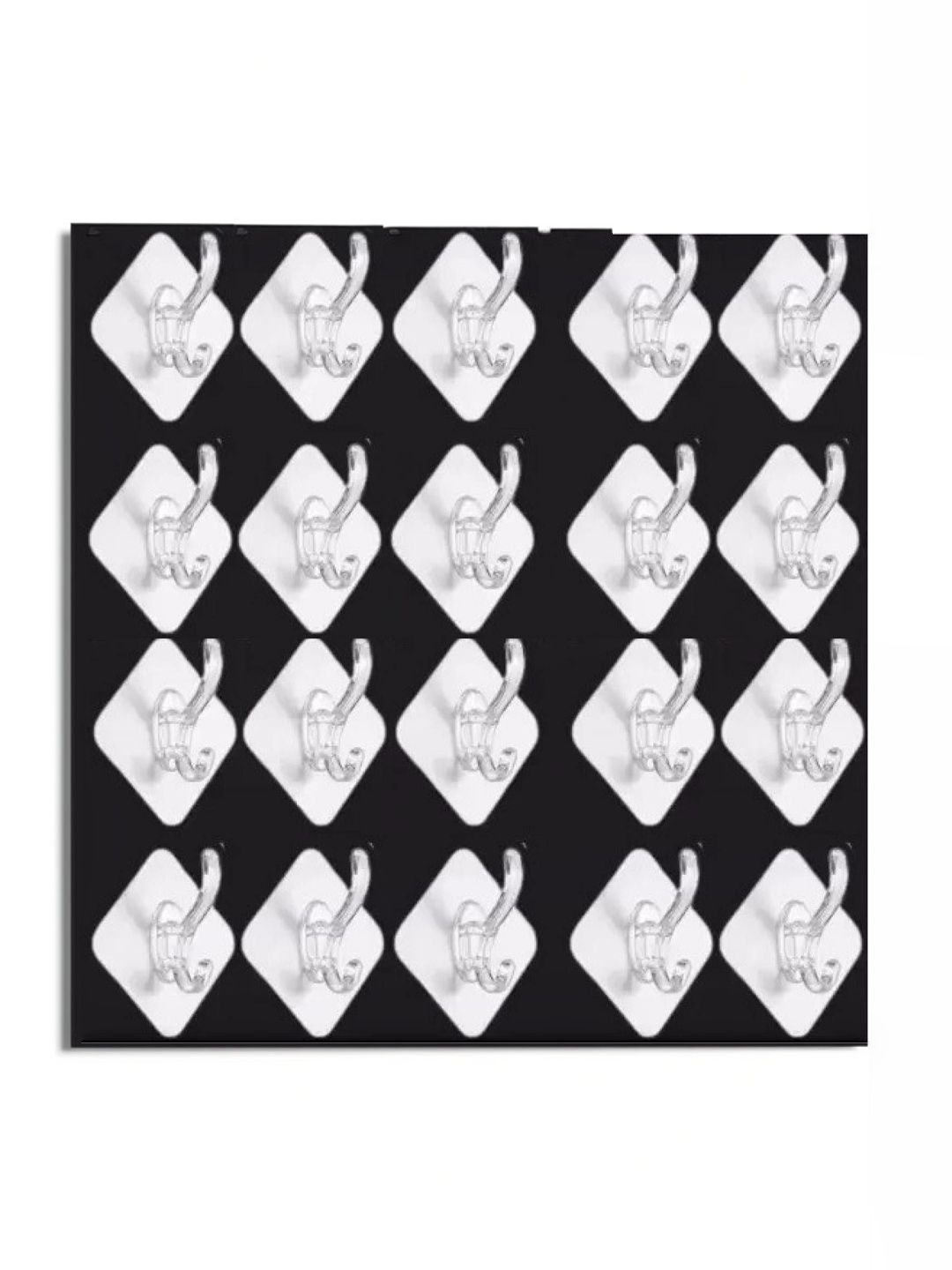 MERCEHIVE Transparent Metal 20-Pcs Wall Hooks-picture-17