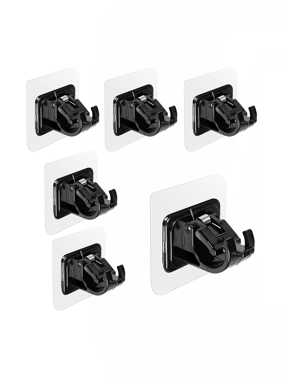 MERCEHIVE Black Metal 6-Pcs Curtain Hooks-picture-28