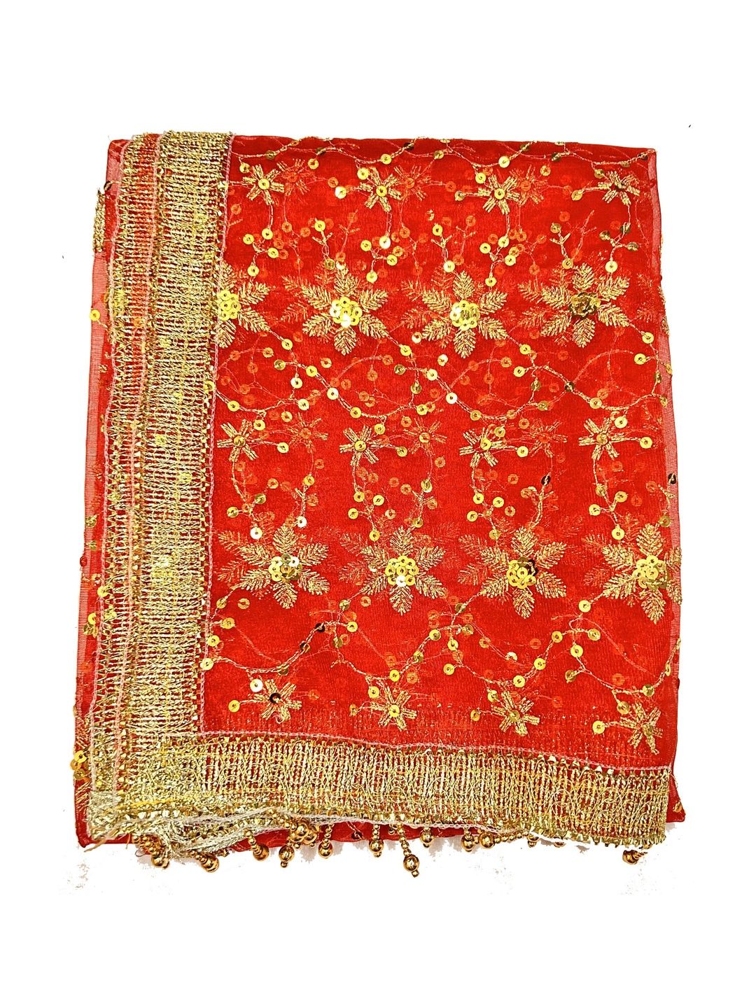ASHA CHUNRI HOUSE Embroidered Dupatta with Sequinned-picture-29