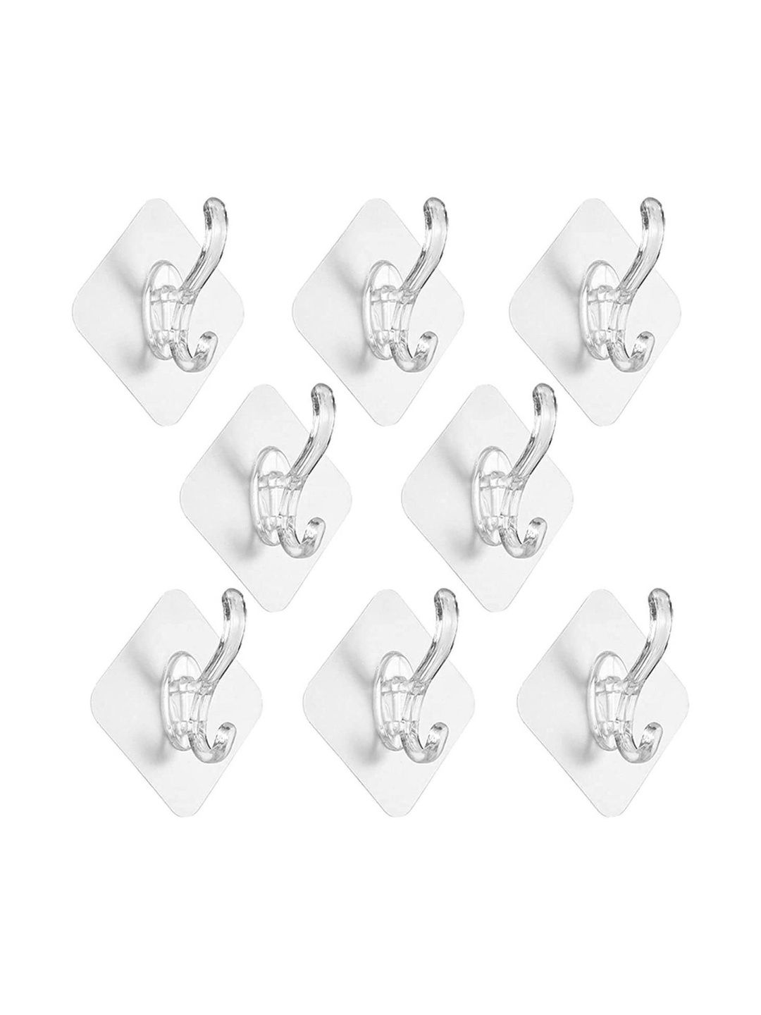 MERCEHIVE Transparent 8-Pcs Metal Hooks and Holders-picture-33