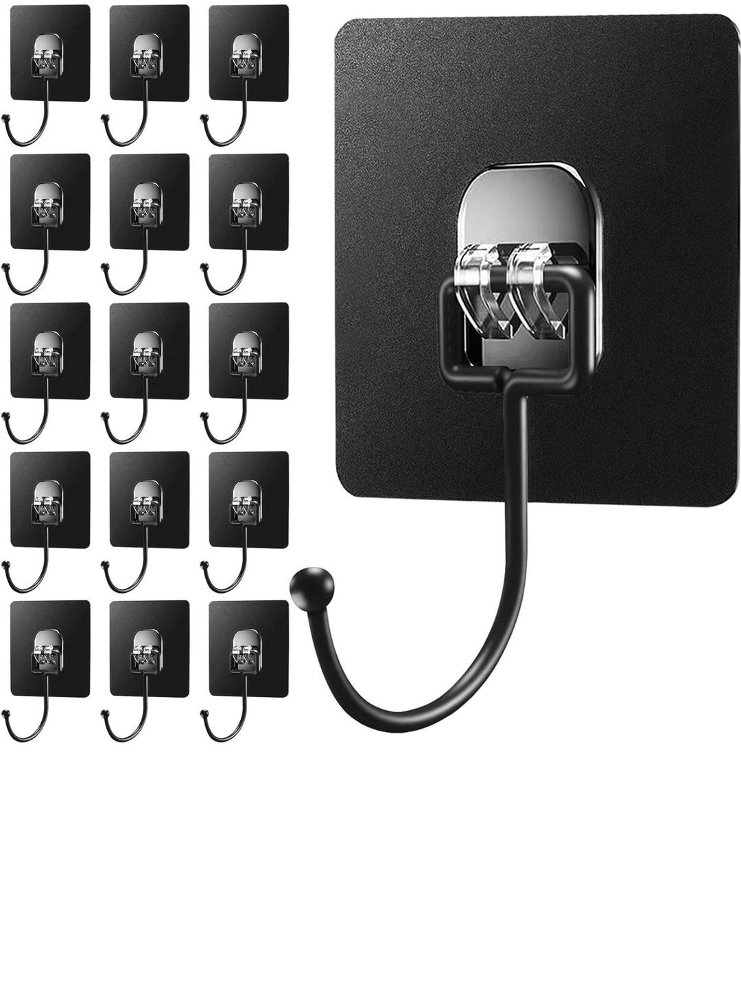 MERCEHIVE Transparent 18-Pcs Metal Hooks and Holders-picture-17