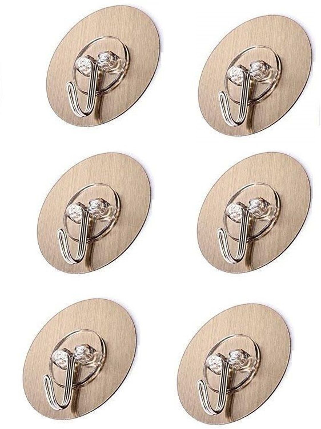 MERCEHIVE 6-Pcs Round Adhesive Hook-picture-5