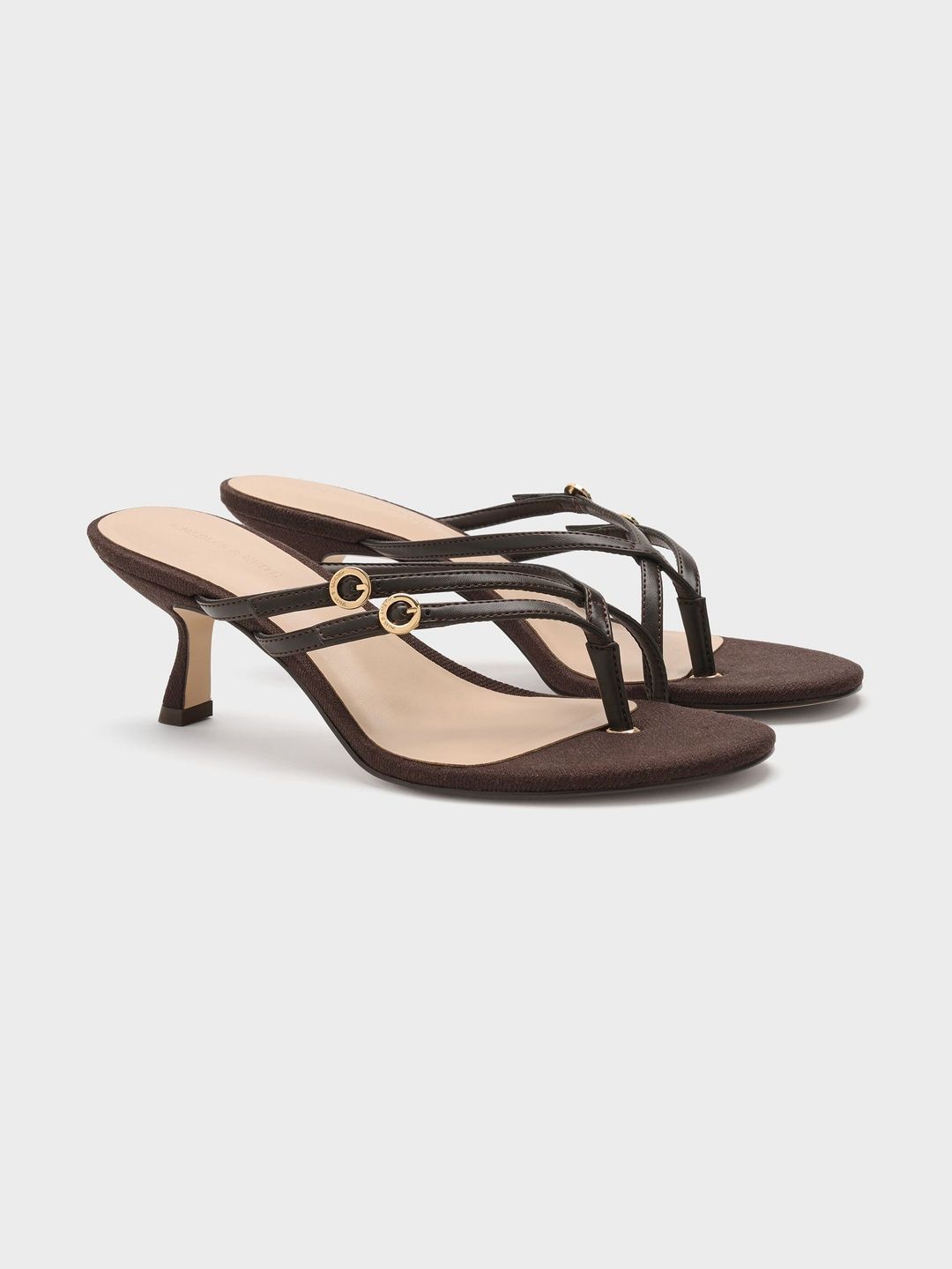 CHARLES & KEITH Crossover Toe-Ring Strappy Heels-picture-12
