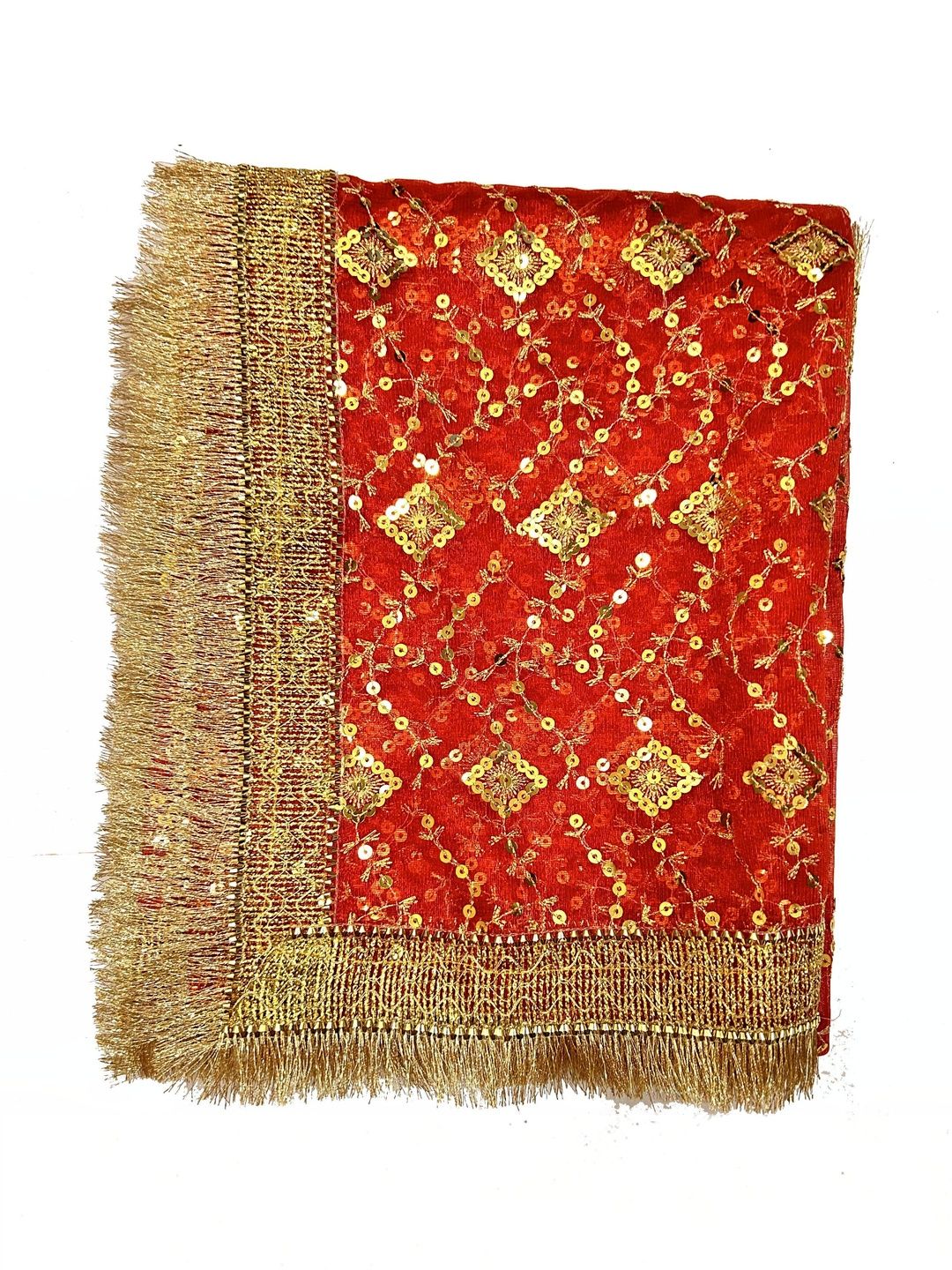 ASHA CHUNRI HOUSE Ethnic Motifs Dupatta with Sequinned-picture-23