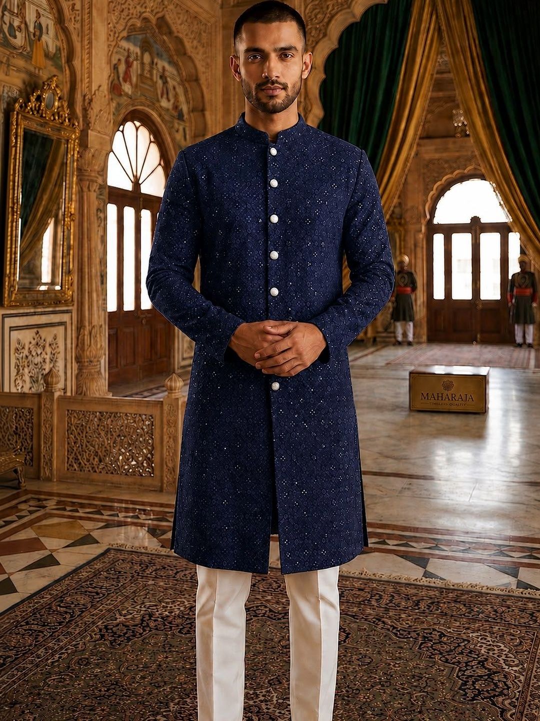 House of Pataudi Men Kurta-picture-30