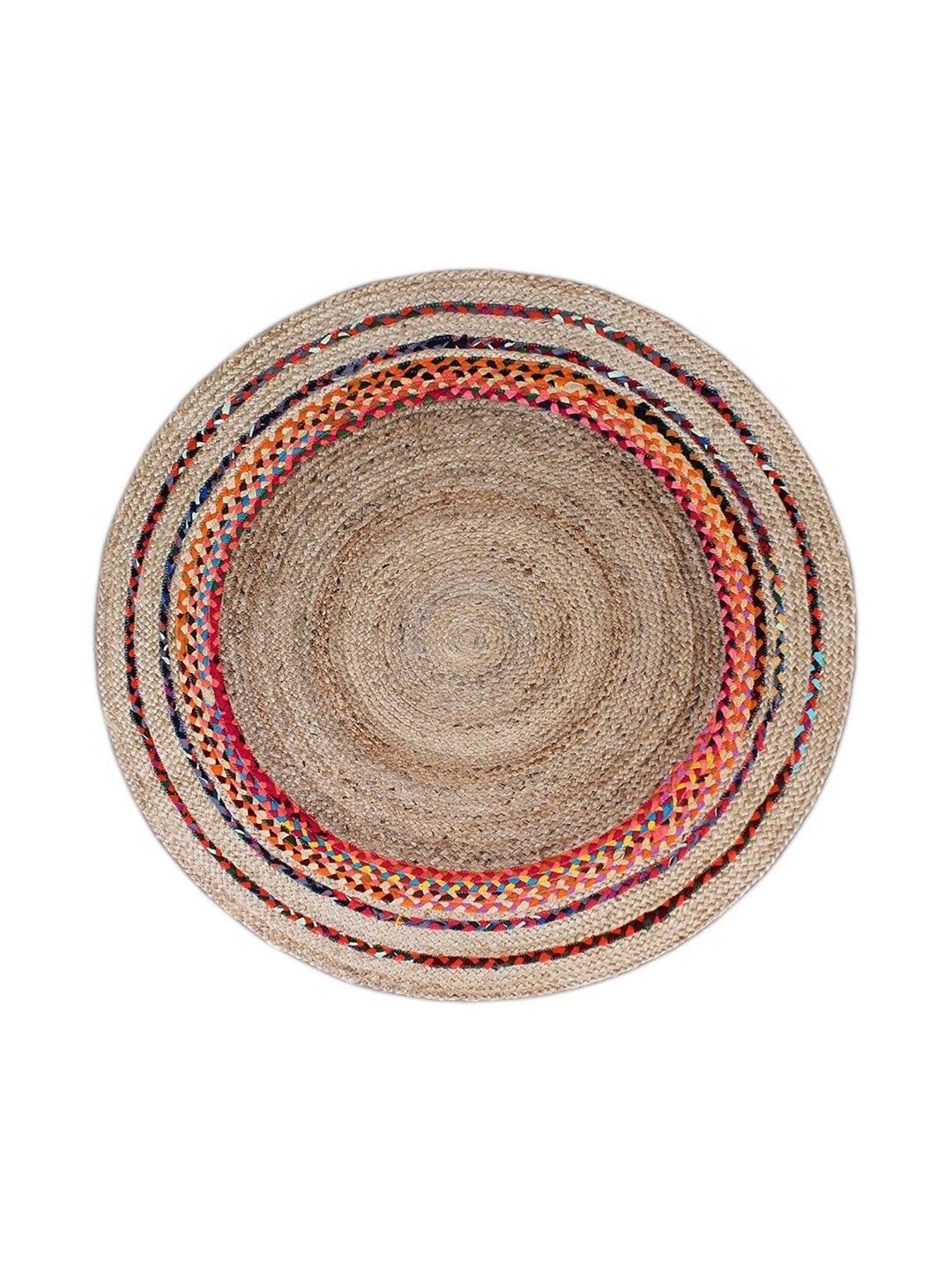 Siya Textiles Beige Striped Anti-Skid Floor Mat-image-25