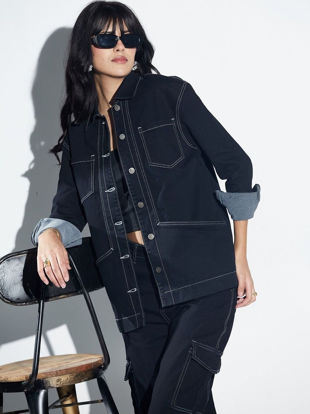 Miss Chase Women Denim Jacket-picture-27