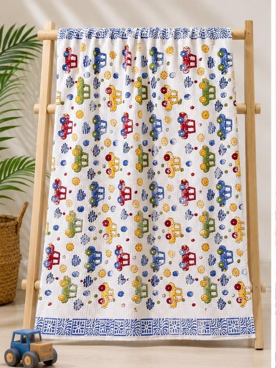 Bedbathandbliss Blue 1 Cotton 300 GSM Bath Towel-image-29