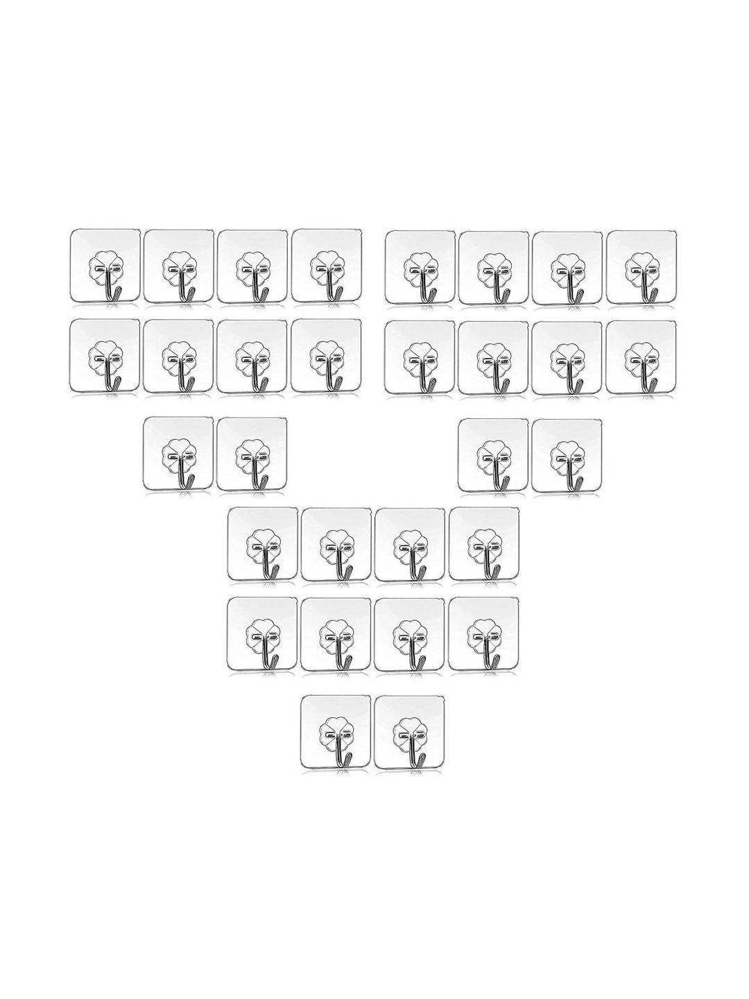 MERCEHIVE Set Of 30 Transparent Metal Hooks-picture-39