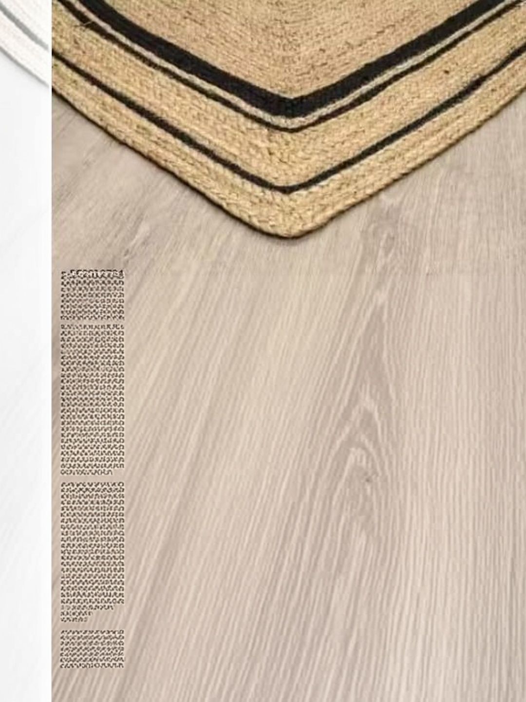 Siya Textiles Beige & Black Jute Cotton Carpet-image-10