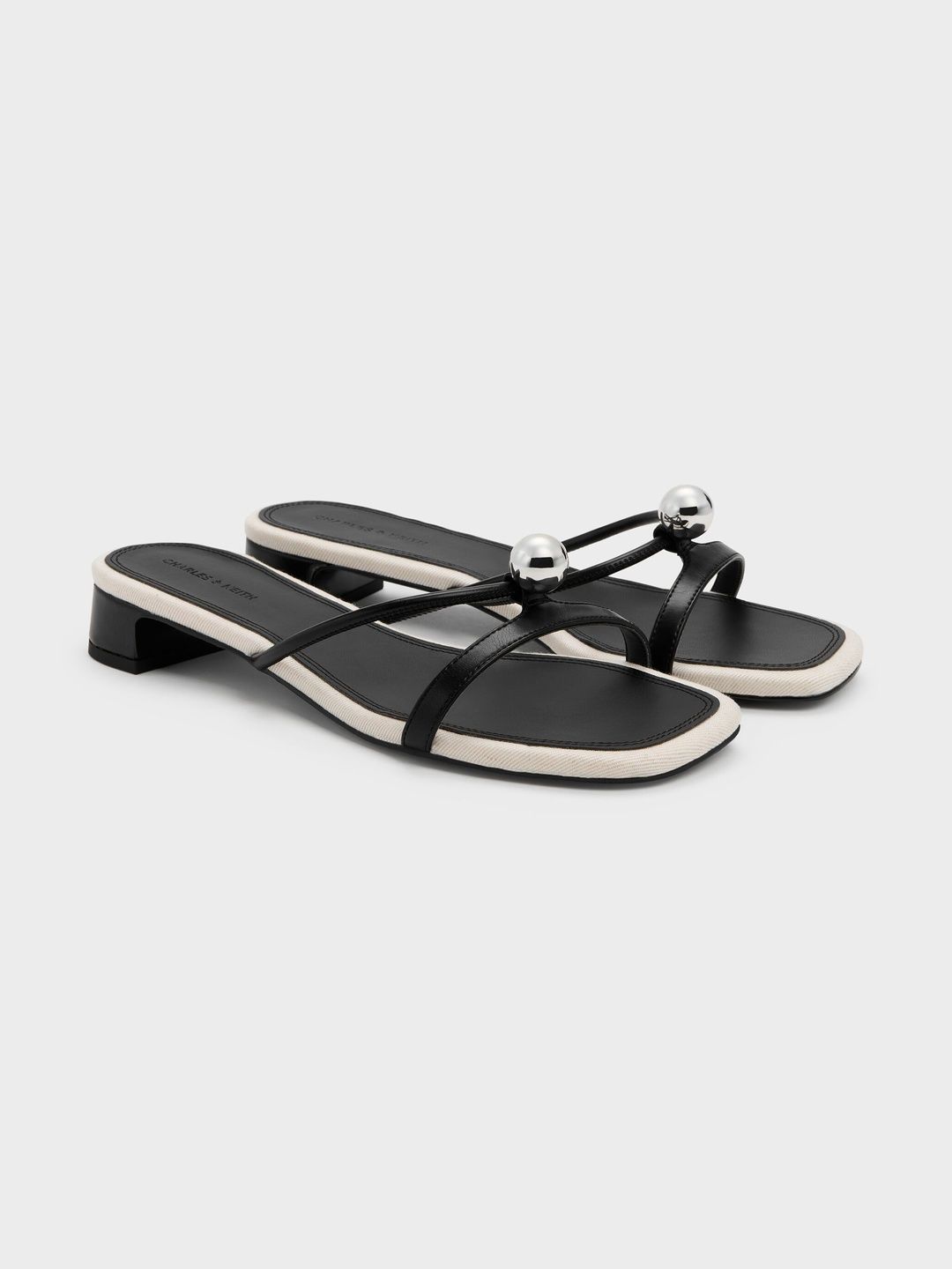 CHARLES & KEITH Georgie Metal-Ball Heeled Sandals-image-33