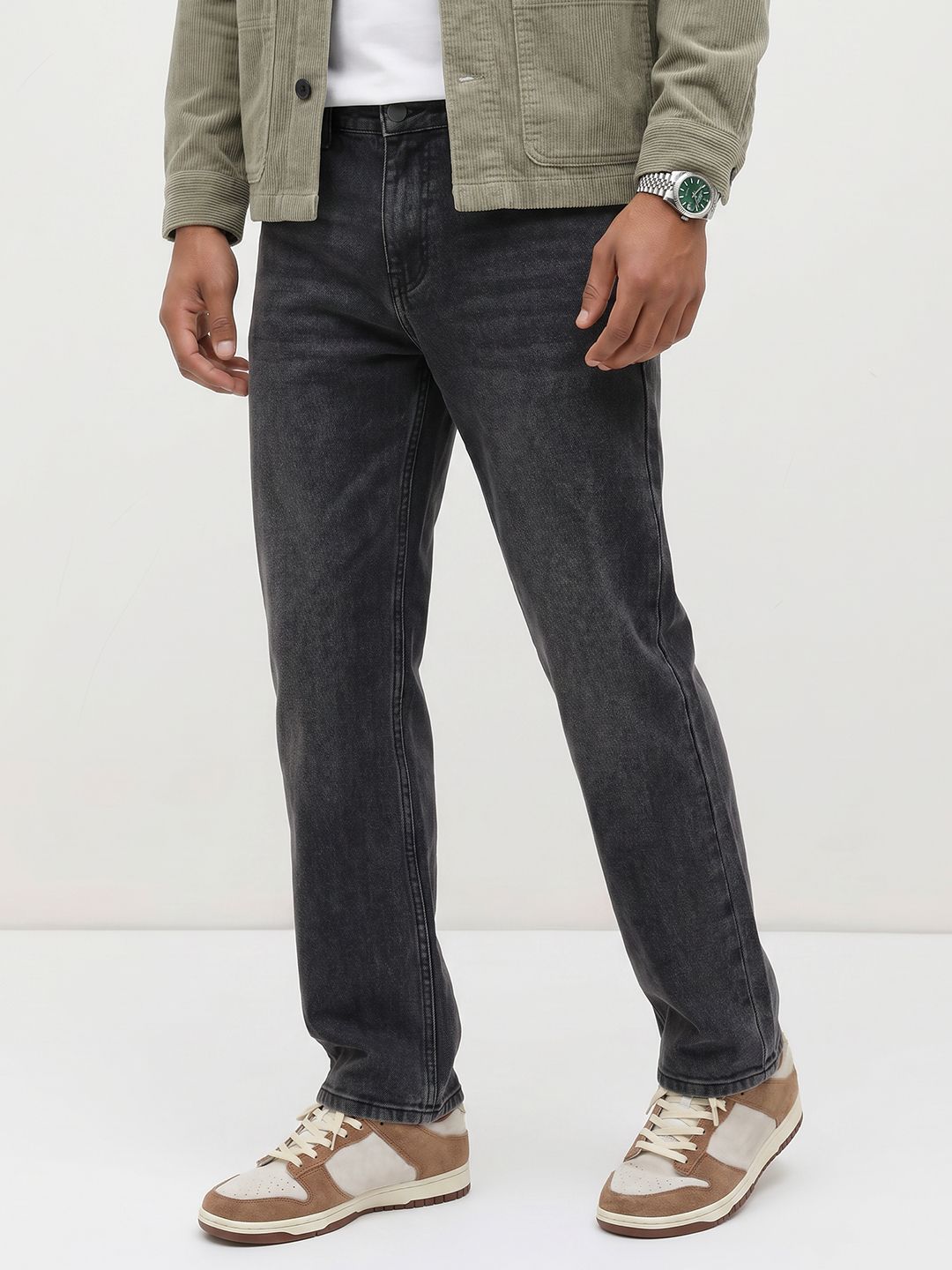 The Roadster Life Co. Men Straight Fit Light Fade Stretchable Jeans-picture-25