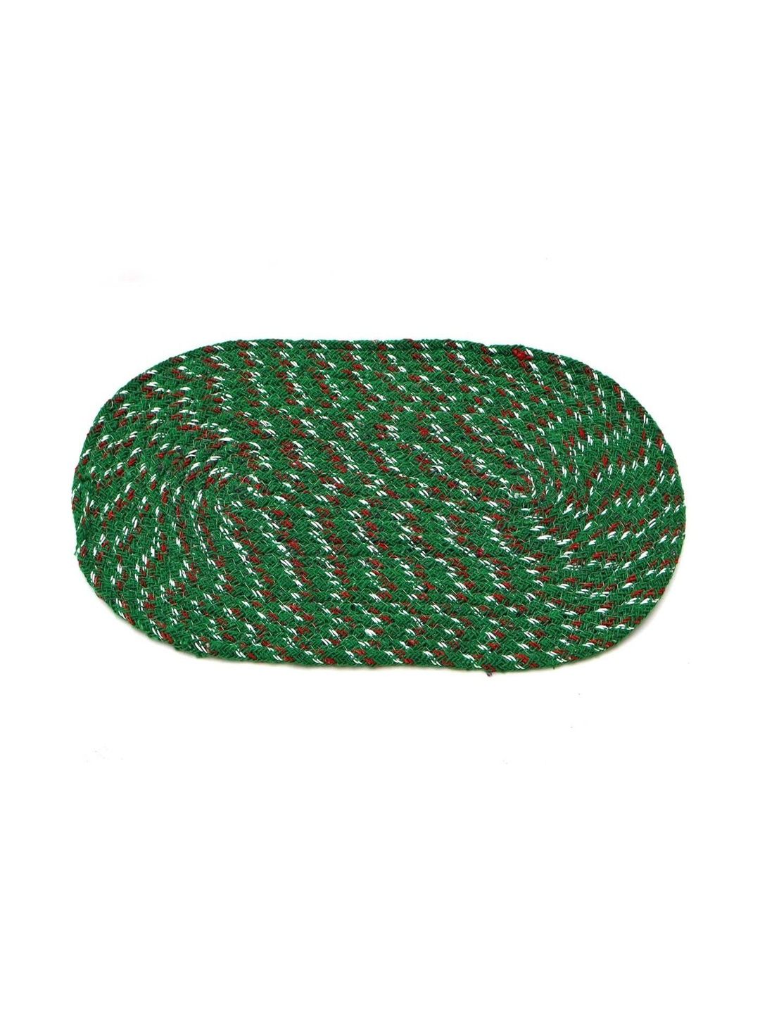 Siya Textiles Green Cotton Anti-Skid Doormats-image-48