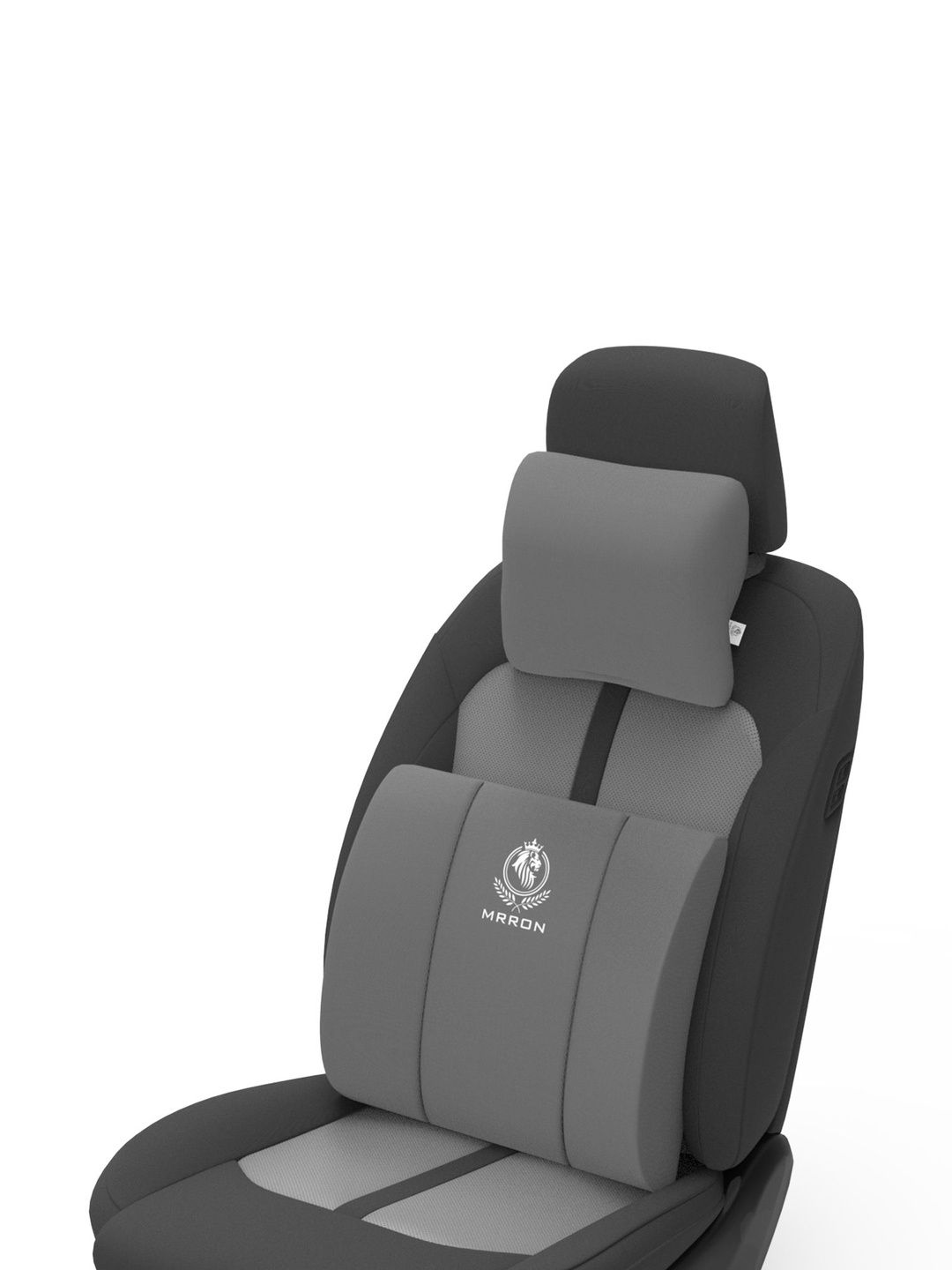 MRRON Men Grey & White Memory Foam 2-Pcs Car Seat Cushions-picture-19