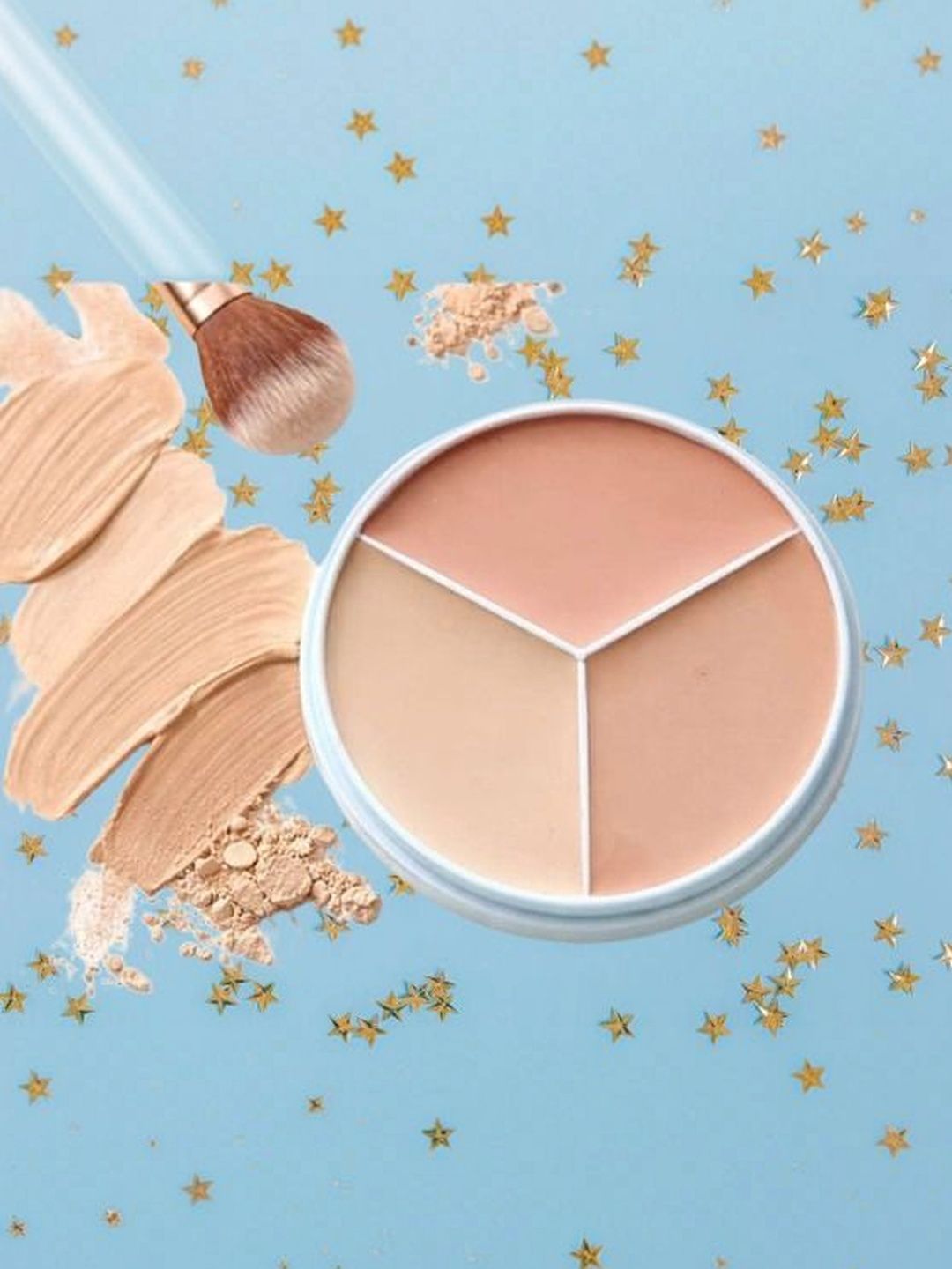 JEBU 3 In 1 Face Concealer Palette For Dark Circles-picture-25