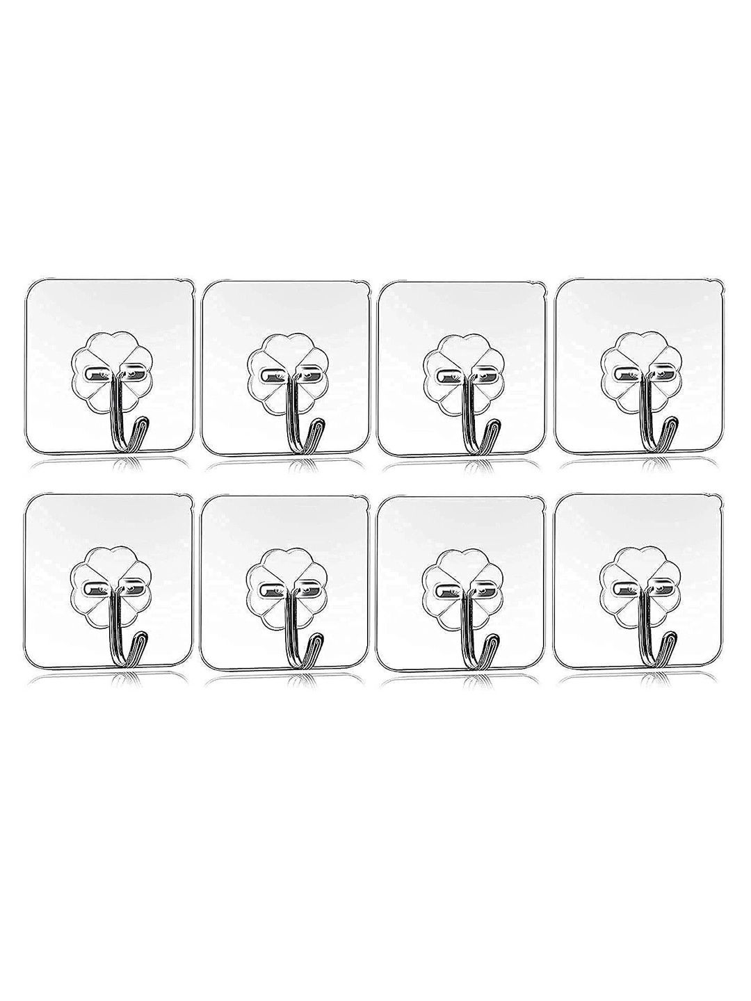 MERCEHIVE Transparent 8-Pcs Metal Hooks and Holders-picture-8