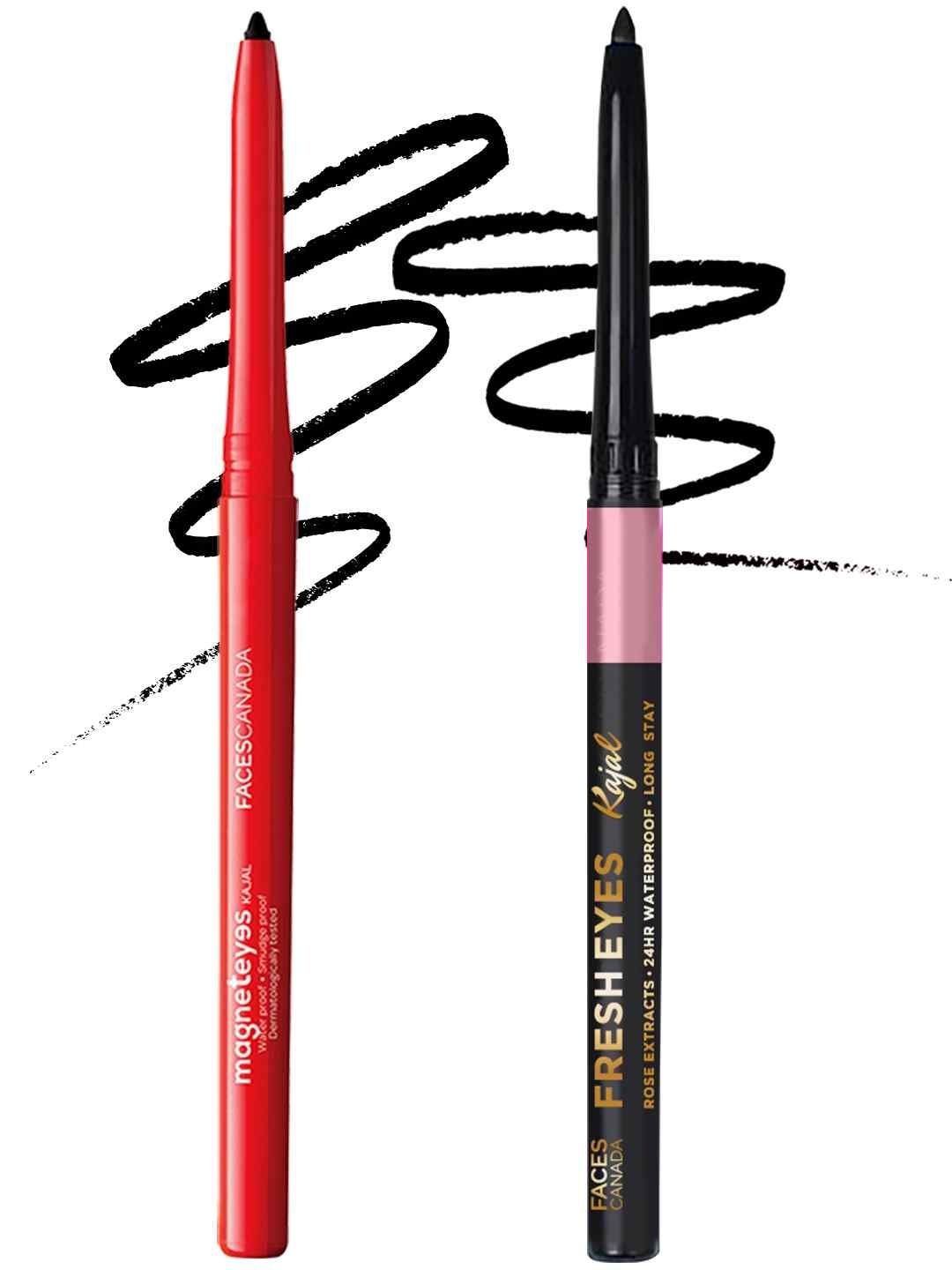 FACES CANADA Magneteyes Black Kajal (0.35g) + Fresh Eyes Kajal (0.35g)-picture-40