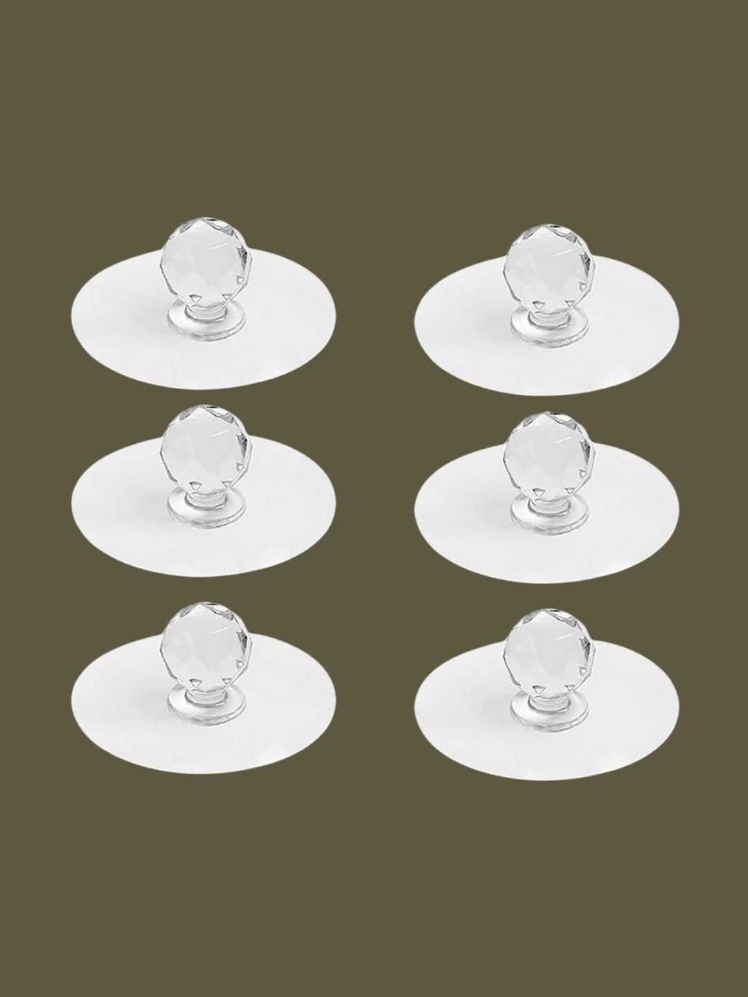 MERCEHIVE Set Of 6 White Metal Hooks-picture-41