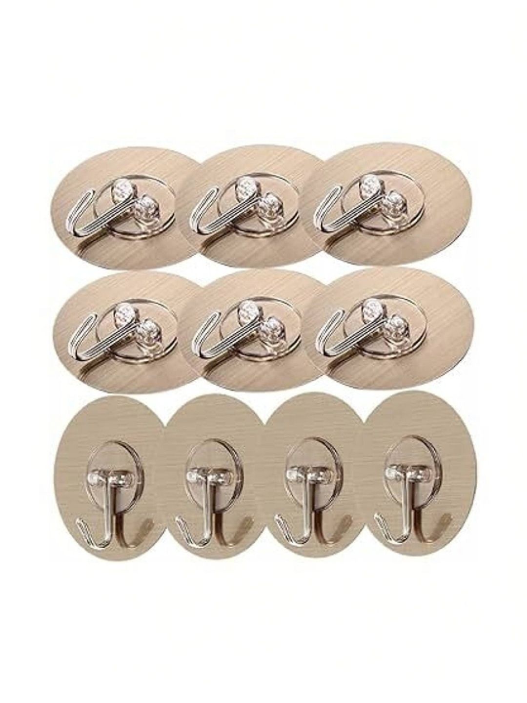 MERCEHIVE Transparent 10-Pcs Metal Hooks and Holders-picture-36