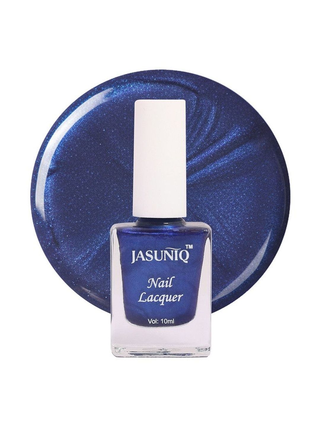 Jasuniq Metallic Chrome Finish Nail Lacquer - 10 ml - Majesty Blue-picture-43