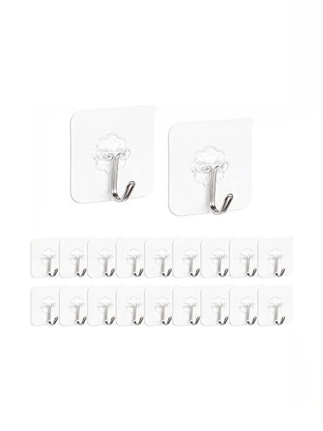 MERCEHIVE Set Of 20 Transparent Metal Hooks-picture-17