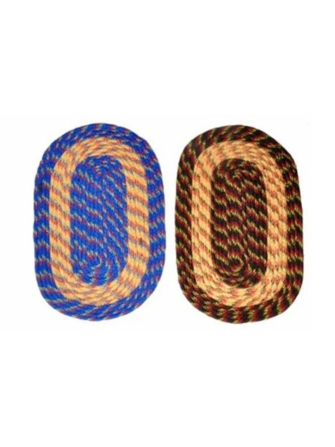 Siya Textiles Blue & Brown 2-Pcs Textured Doormats-picture-45