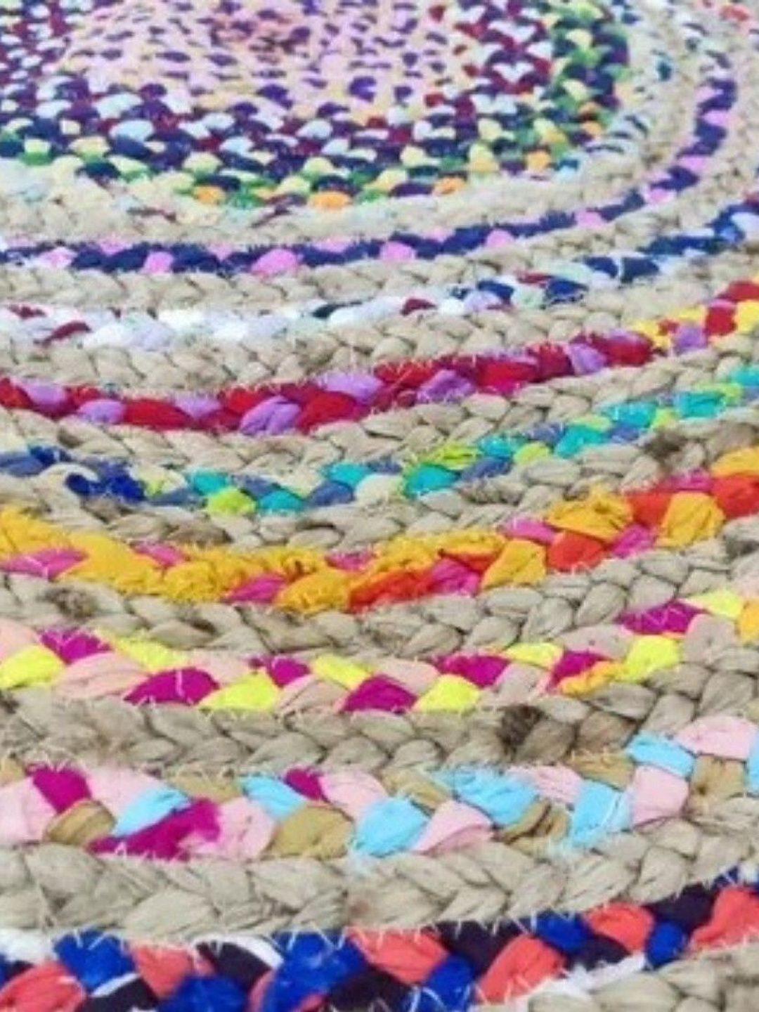 Siya Textiles Red Abstract Anti-Skid Carpet-image-17